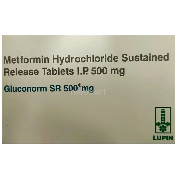 gluconorm sr 500mg tablet 15's